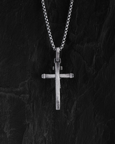 Silver cross CRUCIFIXION of JESUS. ІНЦІ
