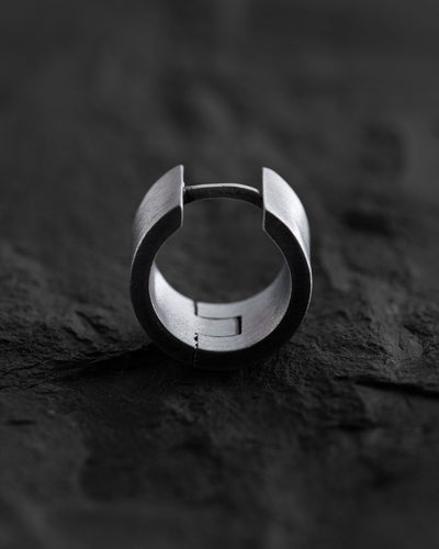 Silver single - earring SOLID