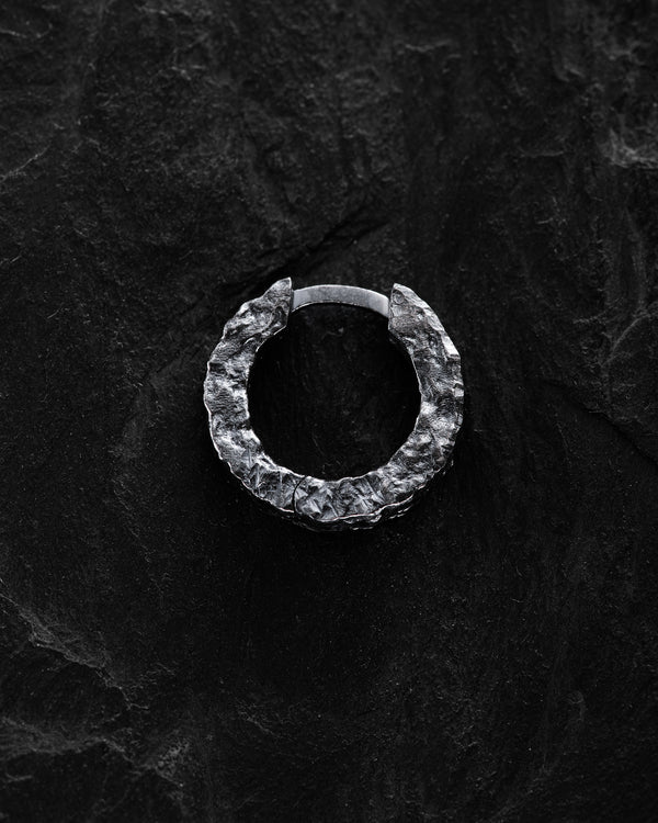 Silver single - earring RUGGED