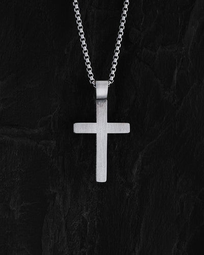 Silver cross JESUS PRAYER