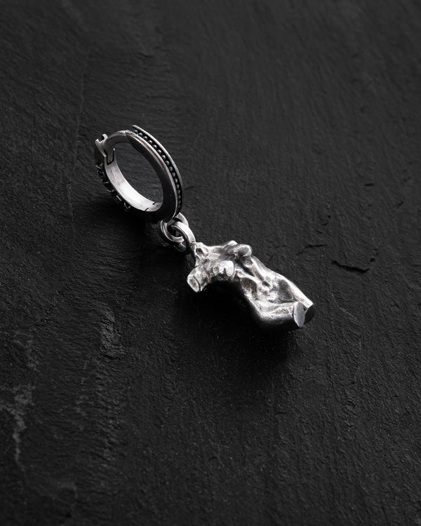 Boucle d'oreille unique en argent VENUSTAS