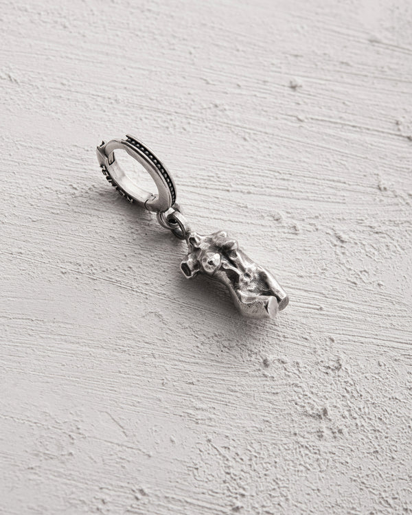 Boucle d'oreille unique en argent VENUSTAS