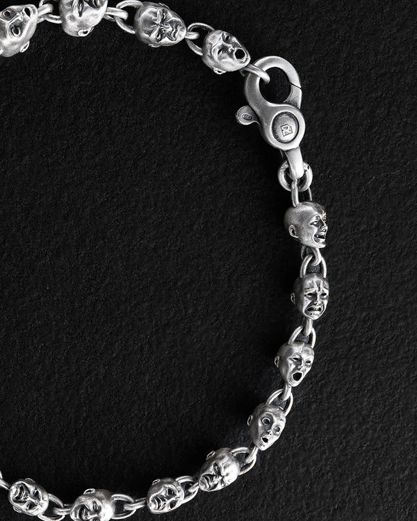 Silver bracelet FACES