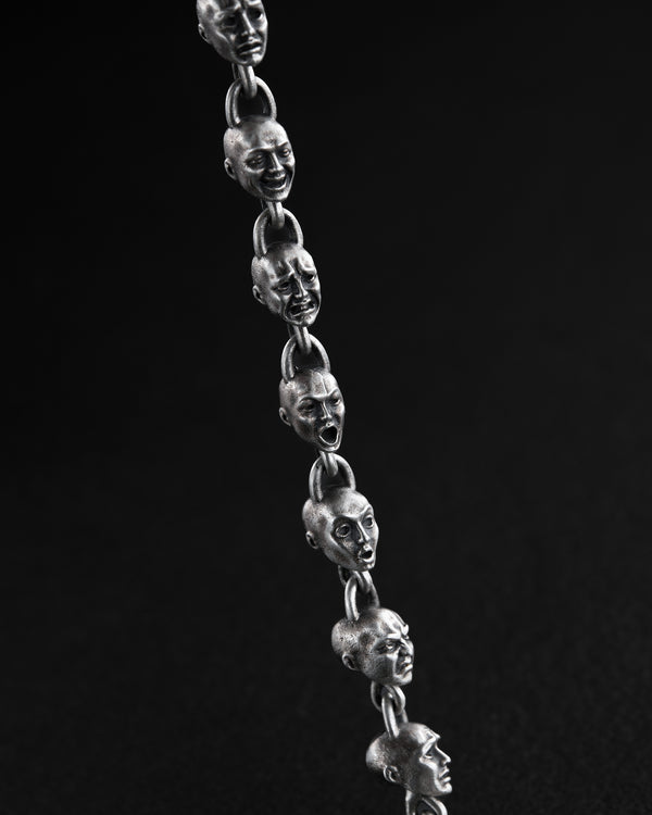 Silver bracelet FACES