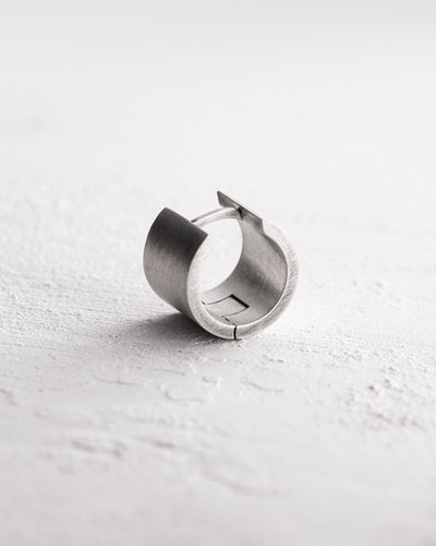Silver single - earring SOLID