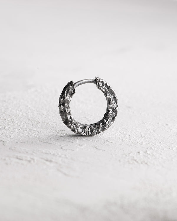 Silver single - earring RUGGED