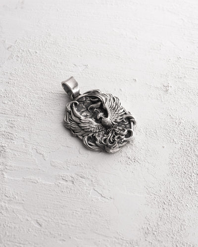 Silver pendant PHOENIX