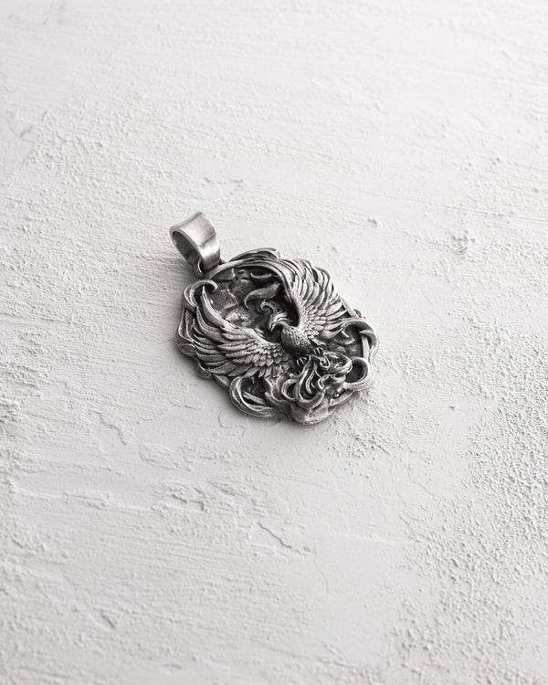 Silver pendant PHOENIX