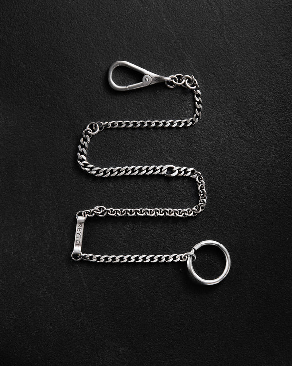 Silver key chain UNBOUND