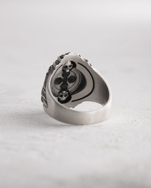 Silver ring THE LION