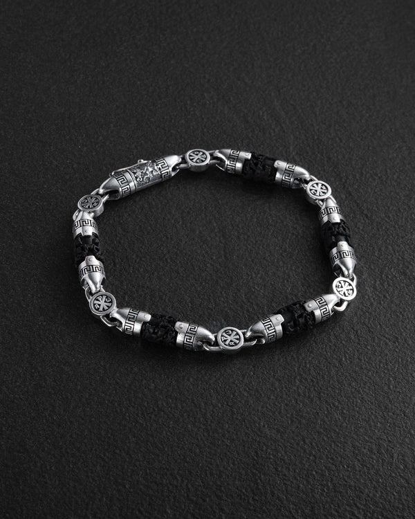 Bracelet en argent ST. GEORGE (bois d'ébène)