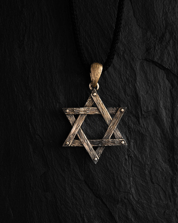 Ciondolo MAGEN DAVID (oro giallo 14k)
