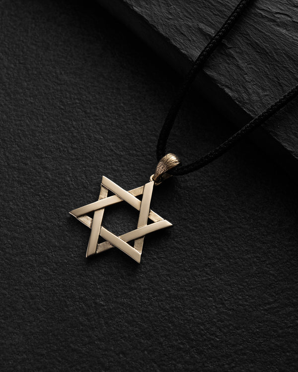 Ciondolo MAGEN DAVID (oro giallo 14k)