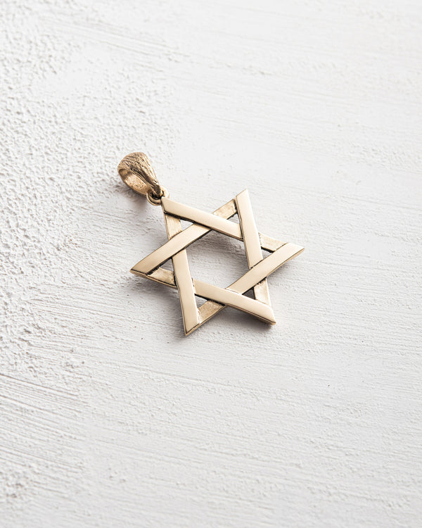 Ciondolo MAGEN DAVID (oro giallo 14k)