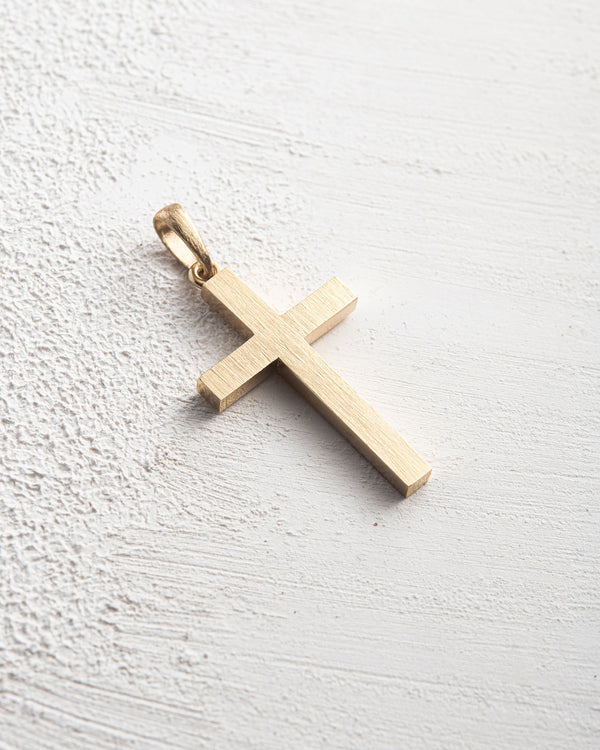 Croce KRUIS MINIMAL (oro giallo 14k)