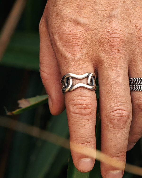 Anello in argento DOPPIO