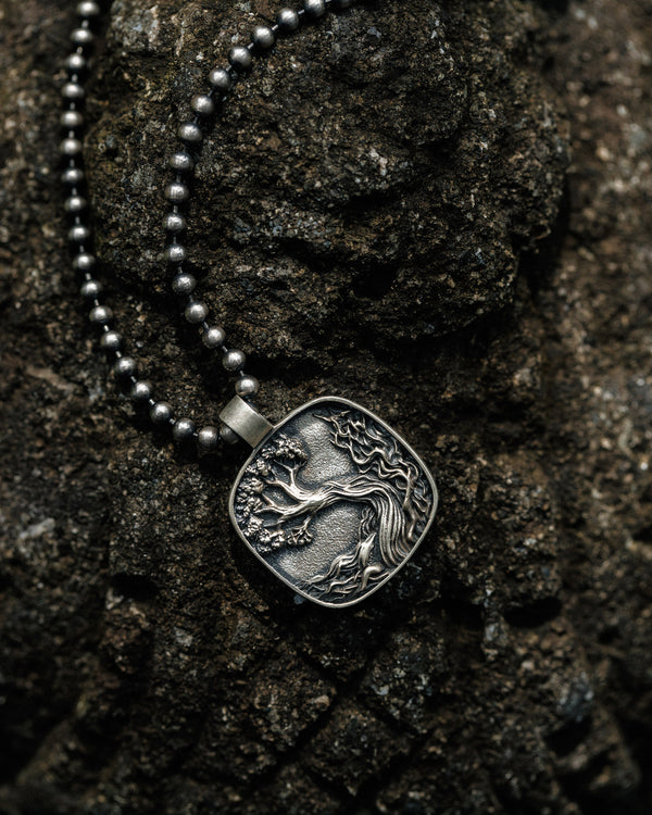 Silver pendant EARTH ELEMENT