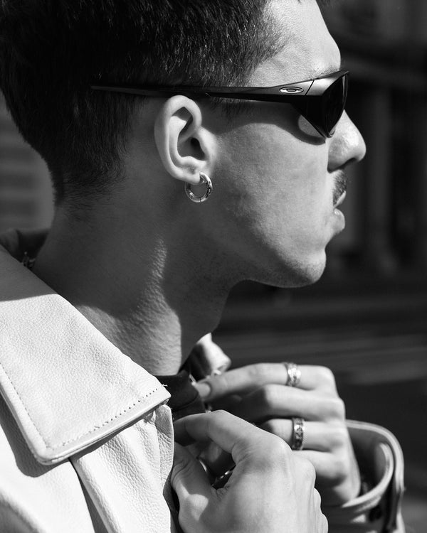 Stříbrná single - náušnice KLETTUR