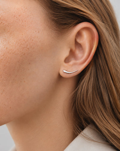 Silver earrings MOMENT
