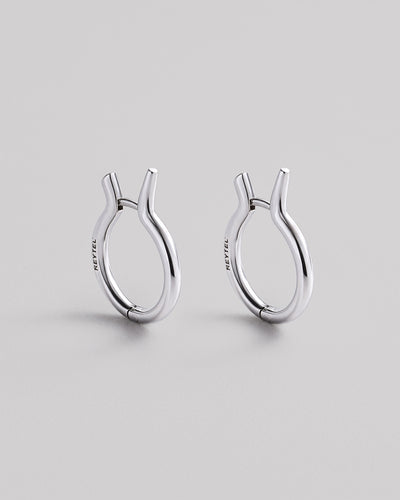 Orecchini in argento PIEGA