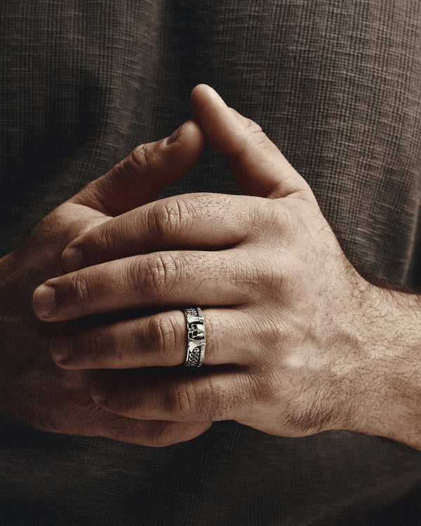 Bague en argent GUERRIER VIKING