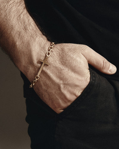 Bracelet STRENGTH OF FAITH (14k yellow gold)