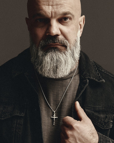 Silberkreuz KREUZIGUNG JESU. INRI