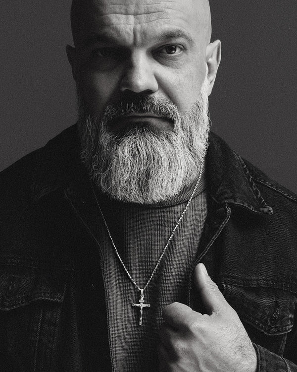 Kríž UKRÍŽOVANIE JEŽIŠA. INRI (14k žlté zlato)