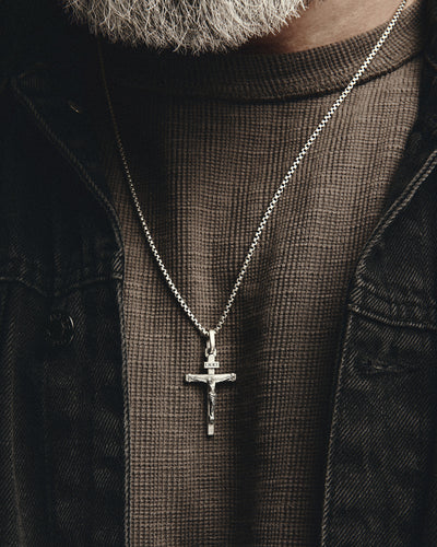 Silberkreuz KREUZIGUNG JESU. INRI