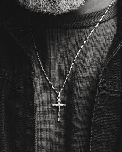 Kríž UKRÍŽOVANIE JEŽIŠA. INRI (14k žlté zlato)