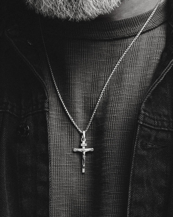Kríž UKRÍŽOVANIE JEŽIŠA. INRI (14k žlté zlato)