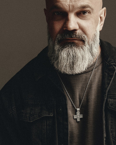 Silver cross GUARDIAN SAINTS