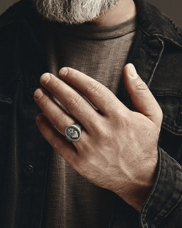 Anello in argento CUORE SACRO
