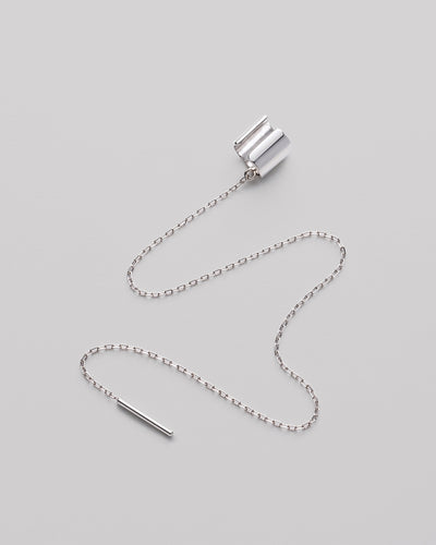 Silver single earring - cuff AXIS