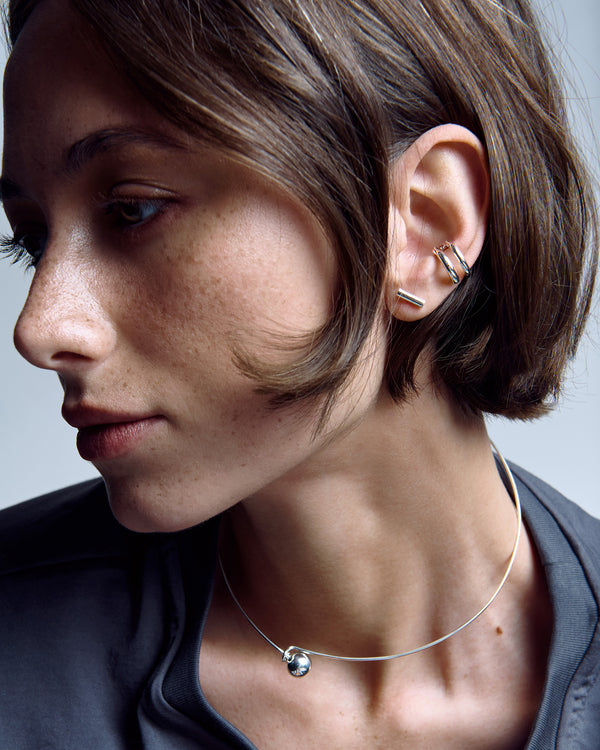 Collier argent BULLE