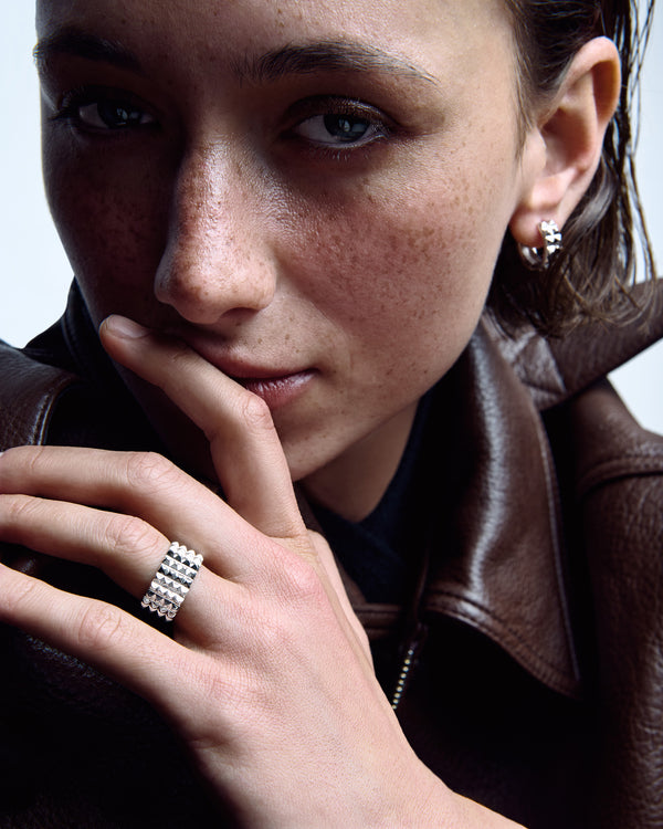 Bague en argent SPIKE