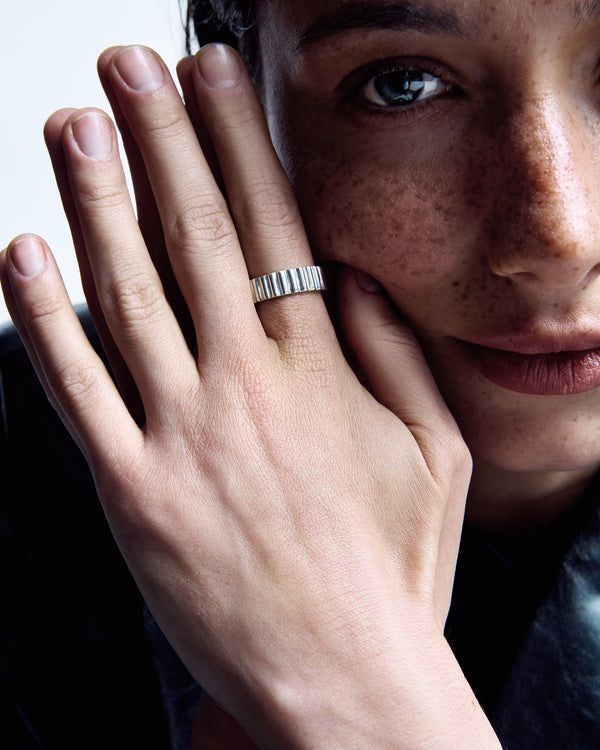 Bague en argent RYTHME
