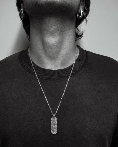 Silver pendant AGAINST THE FLOW