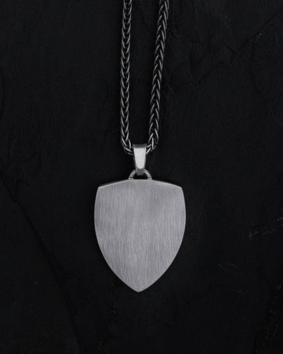Silver pendant - shield LION