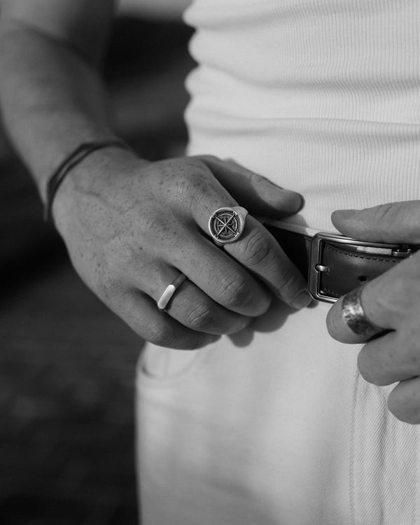 Bague en argent STROM