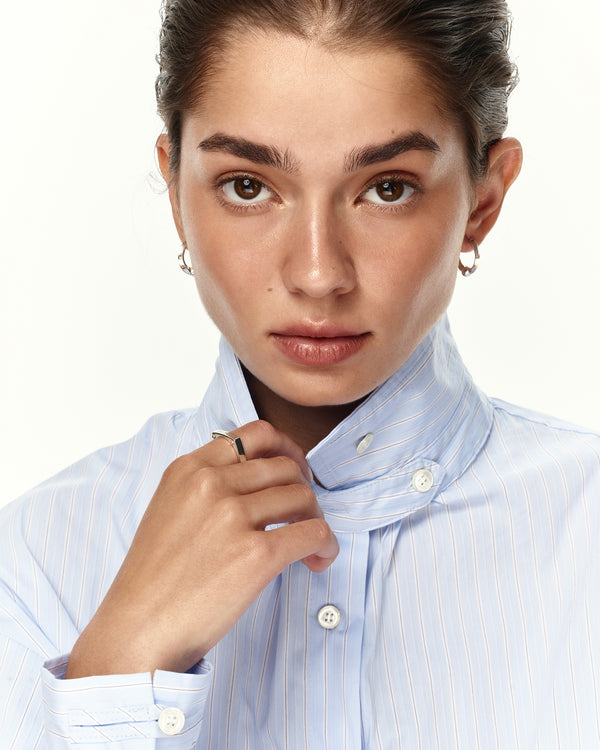 Boucles d'oreilles créoles en argent CORE