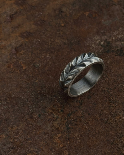 Anello in argento SPIGA DI GRANO