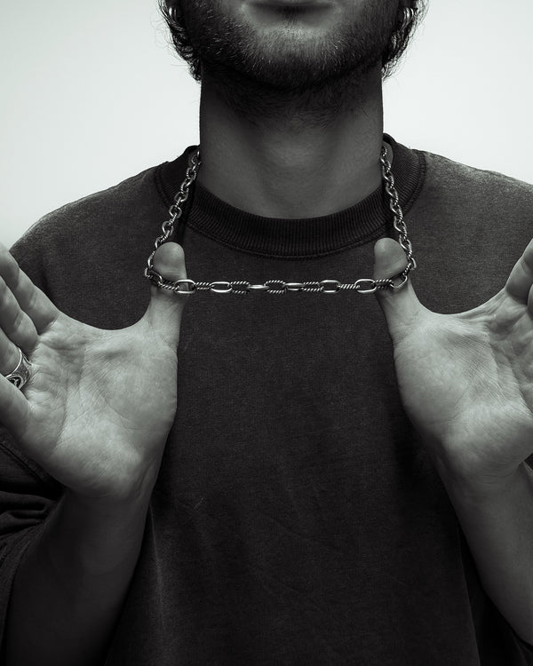 Silver chain ANKERWEBEN