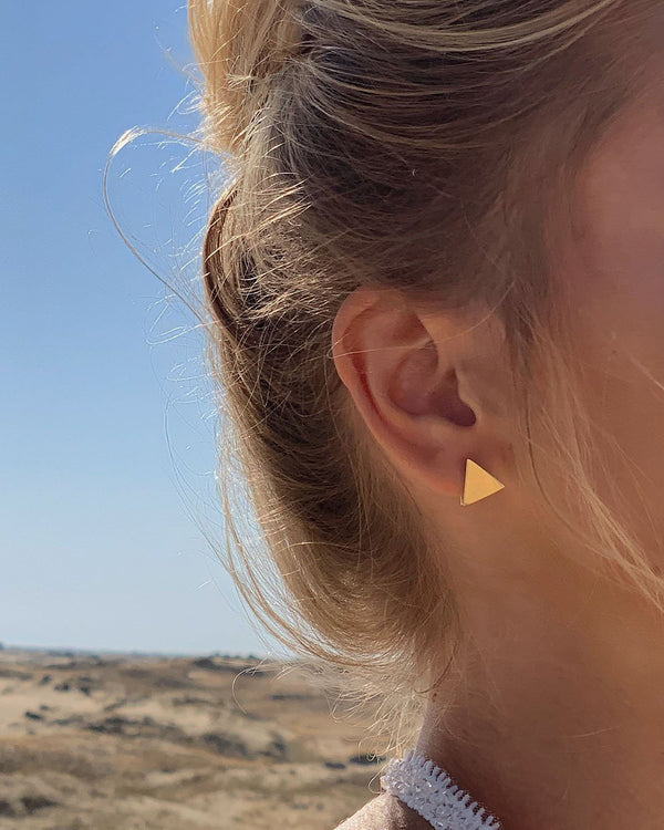 Orecchini TRIANGOLO (oro giallo 14k)