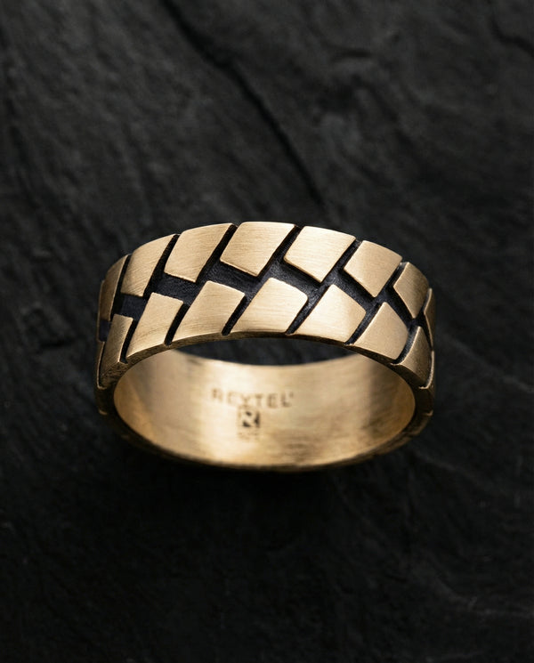 Ring ROUTE (14k yellow gold)
