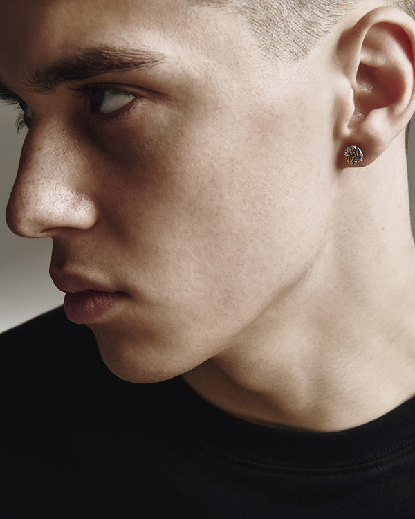 Silver Single Earring MOON