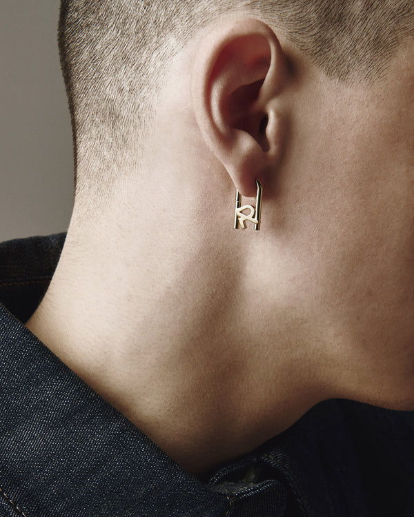 Single earring REYTEL (14k yellow gold)